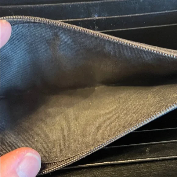 Jimmy Choo Black Leather Star-Stud Zip Wristlet GUC leather is so nice - Picture 11 of 11